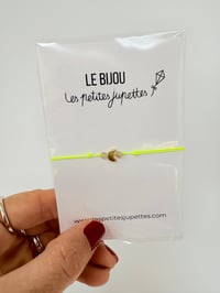 Image 3 of Bracelet FEMME lien coulissant lune et pierre de lune