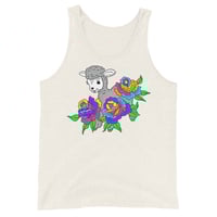 FERAL DREAMERS- FLOWER TANK -OATMEAL