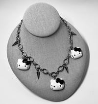 Image 2 of Spike Kitty Charm Necklace