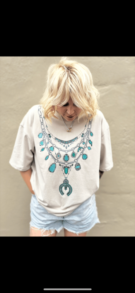 Image of Turquoise necklace tee
