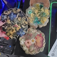 Image 4 of Custom Set of 4 Floral Coasters 