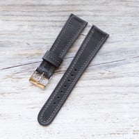 Image 2 of Saddle Calf in 40’s Style - Charcoal