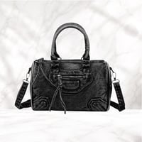 Image 1 of Black Denim Speedy Bag