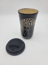 Image 4 of Black Mushroom Travel Mug 