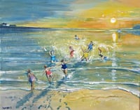 Happy Swimmers Giclee Print