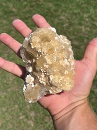 Image 8 of Yellow Cubic Fluorite & Barite Specimen | Beijing China #2654