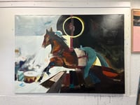 Image 1 of Painting / maleri / “Life in a circus” / 140x195 cm