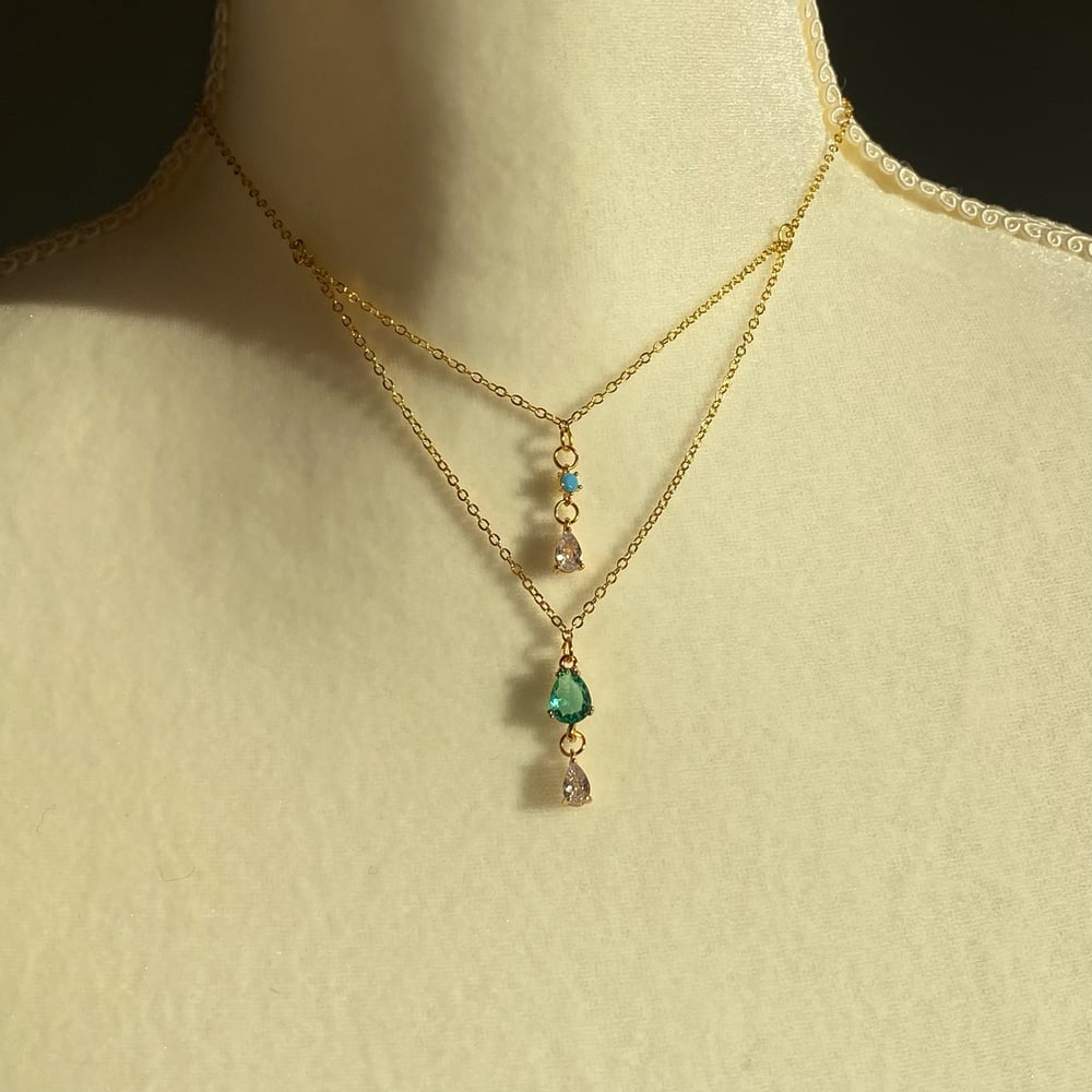 Image of Twinkling Double Necklace Choker