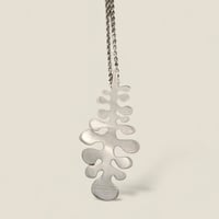 Sterling Silver long seaweed necklace