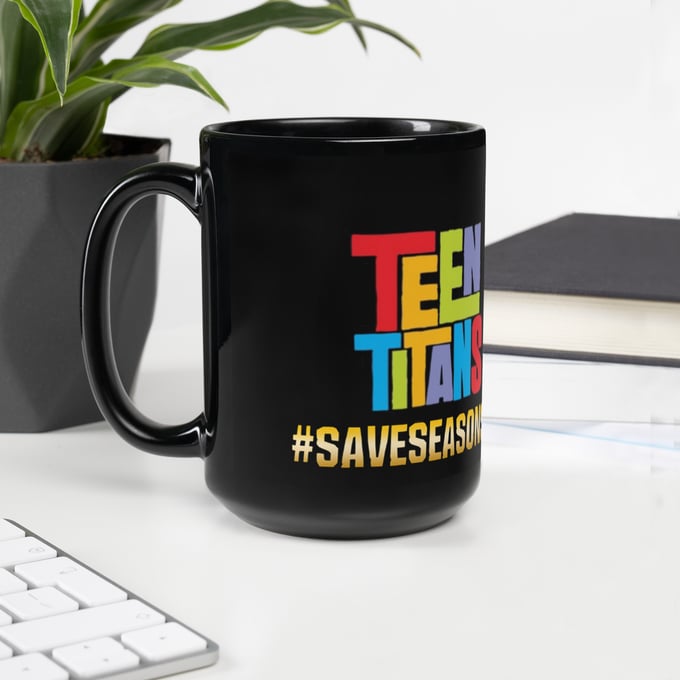 Image of SaveSeasonSix Black Glossy Mug