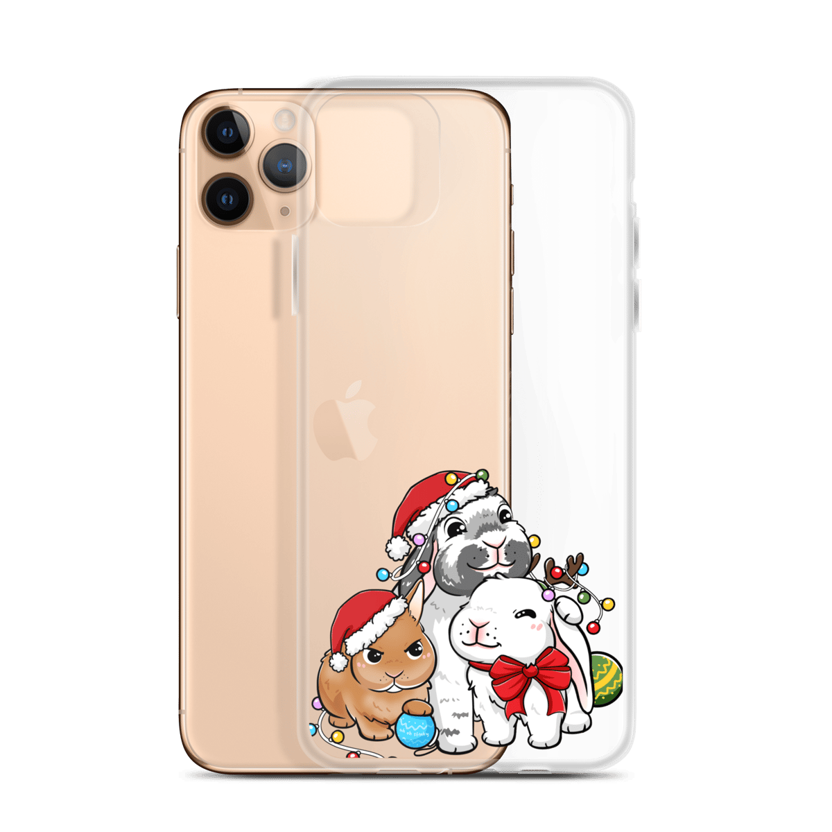 Image of *NEW* Blumollo Santa clear iPhone case - Limited Holiday Edition