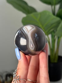 Image 3 of FUNKY BANDED ORCA AGATE SPHERES