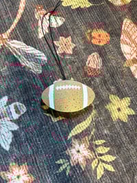 Mahogany Teakwood Scented Football Freshie