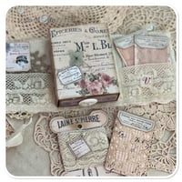 Image 5 of snippet book snippet roll in a vintage style button box