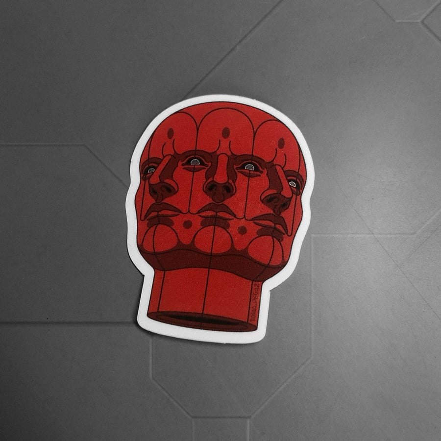 Image of 3_Faces / Sticker