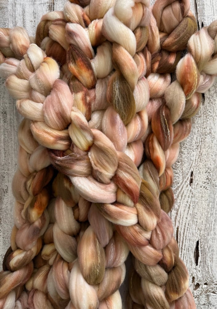 Morning Light, on Spindelicious Luxe: 80% Polwarth, 20% Mulberry Silk