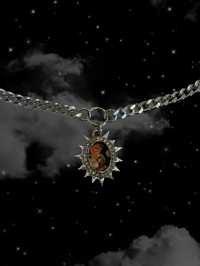 Image 8 of -;- SPIKY ROCK-AFIRE EXPLOSION NECKLACE -;-