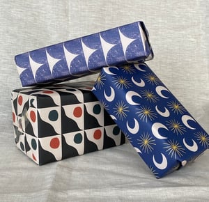 Blue Tunnels Gift Wrap