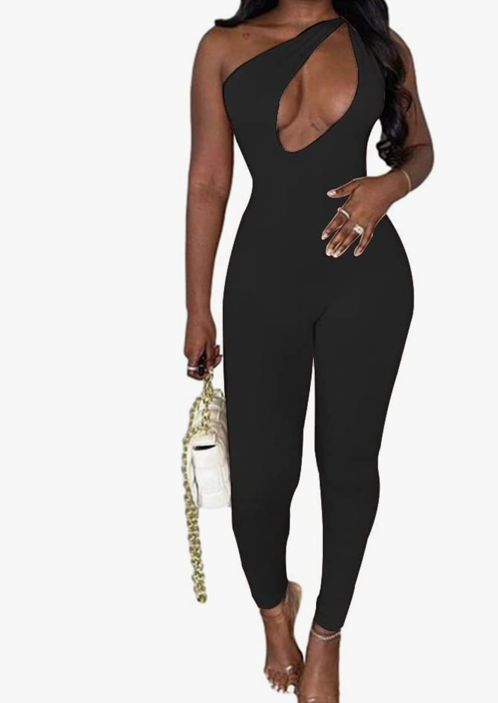 Image of Black crisscross jumpsuit- Large 