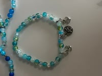 Image 5 of Sea Glass Aura Tumbler Bracelet Stack