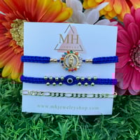 Image 1 of Royal Blue bracelet set