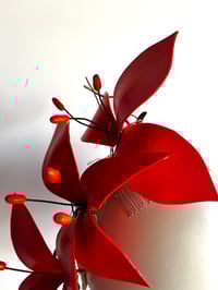 Image 2 of Vibrant orange flower headpiece   