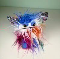 Image 1 of WeightedGrumpy Critter Monster - Bright Curly Patch Fur