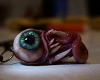 Image 2 of Twisty tongue pendant, OOAK Green Glow