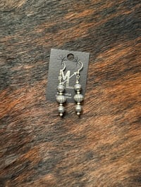 Image 2 of Fluted Tri Drop Earrings
