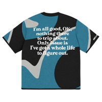 Image 9 of Life - Teal/Light Gray/Black - Knitted Shirt