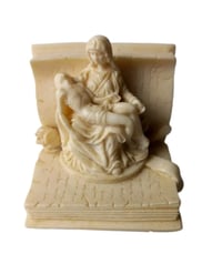 Image 10 of Vtg Religious Figurines, Three Graces, Michelangelo Pieta, A Santini Sculptures