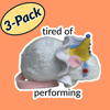3-Pack Rat Stickers