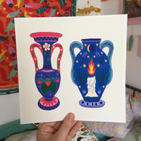 Magical Vases Square Print