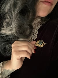 Image 8 of Incroyable broche victorienne avec un véritable scarabée naturalisé, Art Nouveau. Très rare!!