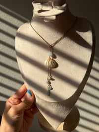 Image 2 of Aquamarine Cascade Necklace