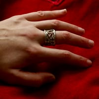 Image 3 of Advent day 12- wiggles ring in silver