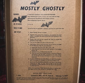 Image of 1975 Mostly Ghostly Play in the Dark Game