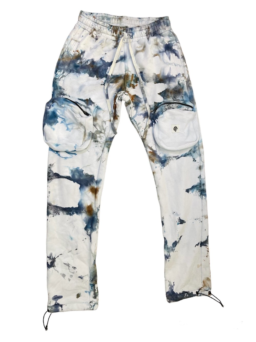 Image of Blue AP Tye-Dye Sweatpants
