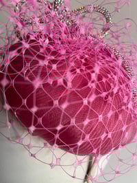 Image 4 of Cute pink button w rhinestone bow