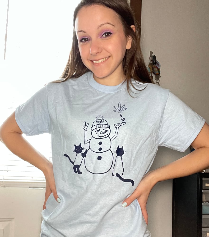 Image of Stoney Snowman T-Shirt (light blue)