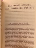 Les livres secrets des gnostiques d’Egypte de Jean Doresse, édition du Rocher, 1958.