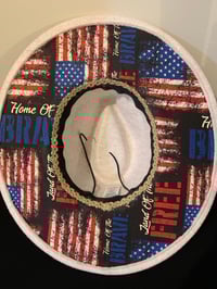 Image 4 of 4th Of July Fedora Wide Brim Hat