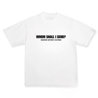 Image 1 of Send me tee white/black 