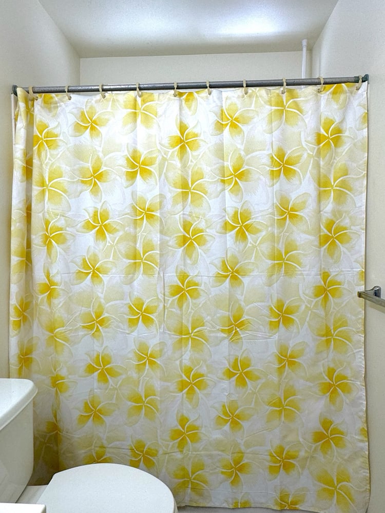 Image of Hunnygirl Plumeria Shower Curtain