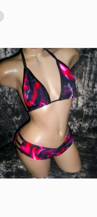 Image 2 of Strappy Sides Shorts Set 2 Prints