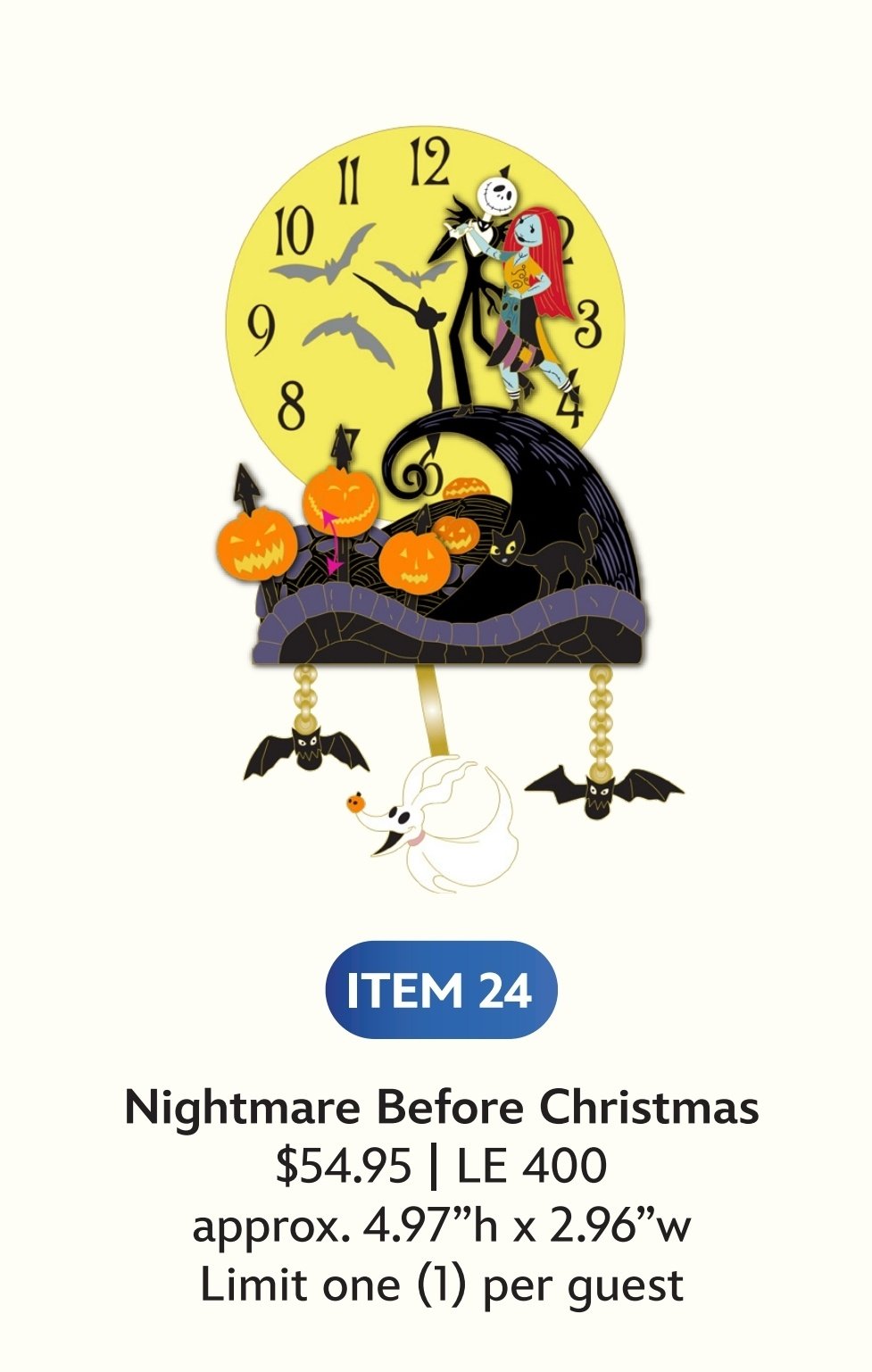 Image of Nightmare before christmas pin le 400