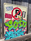 Hand-Painted Outdoor Sign – Dias × Void (Collab)