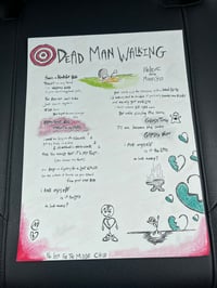 “Dead Man Walking” Lyric Sheet (1 of 1) 