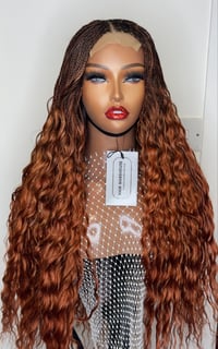Image 1 of FIERY AUBURN BRAIDS (Loose Waves)