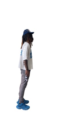Image 4 of Drop Shoulder Road Runner Tee (White)